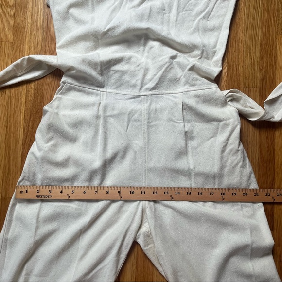 Ozma Raw Silk Jumpsuit - ivory - Picture 12 of 13